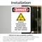 Signmission Radiation & Laser Sign, 7 in H x 5 in W, Vinyl Decal, Rectangle OS-2PACK-DS-D-57-V-1688 - alternate 2